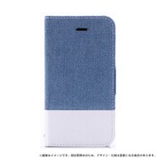 AQUOS ZETA/AQUOS SERIE/AQUOS Xx3 薄型ファブリックケース PRIME Fabric デニム(ライトブルー/ホワイト) LP-SH04HLPFDMB