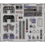 EDU32871 [1/32 エッチングパーツシリーズ F-86K 内装パーツセット （キティーホーク用）]