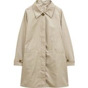レインコート ステンカラーコート ベージュ レディース L