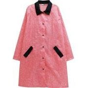 レインウェア レインワンピース リボンピンク レディース