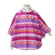 キッズレインポンチョ カタツムリ ピンク 90cm