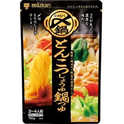 〆まで美味しい とんこつしょうゆ鍋つゆ ストレートタイプ 750g