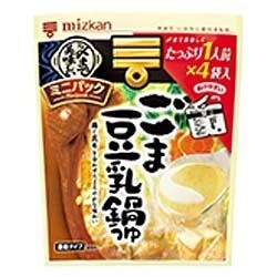 ヨドバシ Com ミツカン 〆まで美味しい ミニパックごま豆乳鍋つゆ