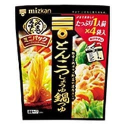 ヨドバシ Com ミツカン 〆まで美味しい ミニパックとんこつしょうゆ鍋つゆ 32g 4 通販 全品無料配達