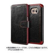 GALAXY S7 Edge 対応 Dandy Layered Leather PUレザーケース ブラック×ディープレッド