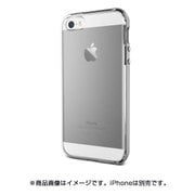 iPhone SE/5s/5 対応 Crystal Bumper PC×TPU ハイブリッドケース ライトシルバー