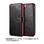 iPhone SE/5s/5 対応 Dandy Layered Leather PUレザーケース ブラック×ディープレッド
