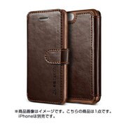 iPhone SE/5s/5 対応 Dandy Layered Leather PUレザーケース ダークブラウン×ブラウン