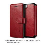 iPhone SE/5s/5 対応 Dandy Layered Leather PUレザーケース ディープレッド×ブラック