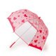 キッズ 長傘 窓付傘 ピンクバタフライ 45cm PIUMPB