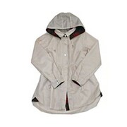 レディース レインコート シャツワンピース ナチュラル フリーサイズ