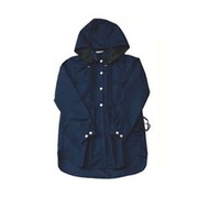レディース レインコート シャツワンピース ネイビー フリーサイズ