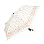 8620 [レディース 折畳傘 フラワーボーダー ピンク 50cm]
