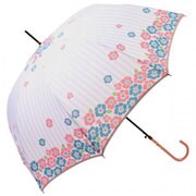 53816 [レディース ベリーアンブレラ 60cm 大花ストライプ ピンク]