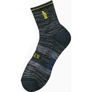 F1600-35 [ユニ ハーフソックス メンズ 25～28cm ダークグレー]
