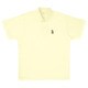 ワンポイントポロシャツ T1308 ライトイエロー(50) LLサイズ [テニスウェア 半袖シャツ]