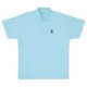 ワンポイントポロシャツ T1308 パステルブルー(7) LLサイズ [テニスウェア 半袖シャツ]