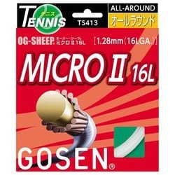 OGシープミクロ2 16L TS413W ホワイト [硬式テニス ストリング ガット]