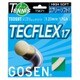TECGUT TECFLEX17 TS671PW パールホワイト [硬式テニス ストリング ガット]