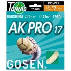 スーパーテックガットAKプロ 17 TS708NA ナチュラル [硬式テニス ストリング ガット]