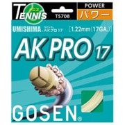 スーパーテックガットAKプロ 17 TS708NA ナチュラル [硬式テニス ストリング ガット]