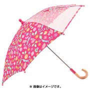 キッズ 長傘 窓付き傘 40cm フラワー 83066