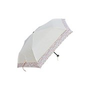 WU14021-IV [レディース 折りたたみ傘 手開き晴雨兼用 50cm アイボリー]