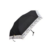 WU14021-BK [レディース 折りたたみ傘 手開き晴雨兼用 50cm ブラック]