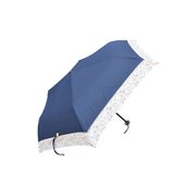 WU14021-NV [レディース 折りたたみ傘 手開き晴雨兼用 50cm ネイビー]