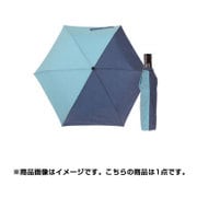 メンズ用 折畳傘 自動開閉 55cm バイカラー/ネイビー
