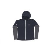 レイヤードフーディー メンズ Lサイズ ネイビー