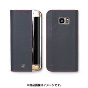 Galaxy S7 edge用 手帳型 バッファローダイアリー ケース ネイビー Z44088S7E