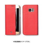 Galaxy S7 edge用 手帳型 バッファローダイアリー ケース レッド Z44086S7E