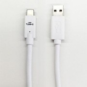 Type-C対応USBストロングケーブル1mホワイト UKJ-C100STG