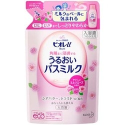 角層まで浸透する うるおいバスミルク やさしいミルクローズの香り つめかえ用 [480mL]