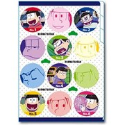 おそ松さん クリアファイル3ポケット 全員B [約W220×H310mm]