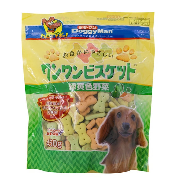 おなかにやさしいワンワンビスケット 緑黄色野菜 450g 犬用おやつ