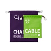 IN LUGGAGE POUCH CHARGER＆CABLE ヴァイオレット＆グリーン SNCF-094-4-5