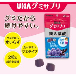 ヨドバシ.com - UHA味覚糖 グミサプリ 鉄＆葉酸 20日分 [サプリメント