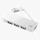USB2.0ハブ 4ポート ホワイト USB-2H406W