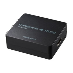 コンポジット 変換コンバーター コンポジット/オーディオ（RCA）to HDMI 1080P対応 USBケーブル付属 アナログ-デジタル変換 VGA-CVHD4