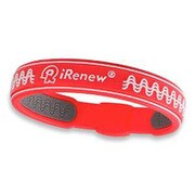 iRenew バランスブレスレット [スポーツシリーズ Lサイズ レッド]