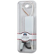 Leather Date Cable MicroUSB White