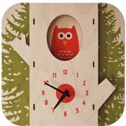 モダンムース 3D壁掛け時計 PC010 Tree Owl