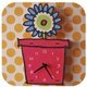 モダンムース 3D壁掛け時計 PC026 Flowerpot