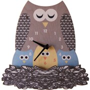 掛け時計 モダンムース PC074 Nest Owl - W/S