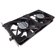 PCIスロット用120mmファンステイPRO ファン2台セット N-PCIFSTY120PRO-F2