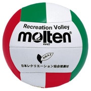 レクリエーションバレーボール KV4IT 白×赤×緑 軽量4号 [バレーボール]