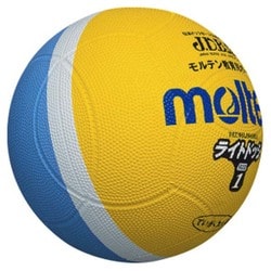 ライトドッジボール 軽量 SLD1LSK 黄×サックス 1号 [レクリエーションスポーツ ドッジボール]
