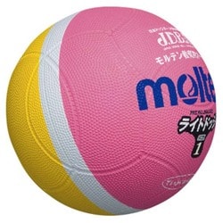 ライトドッジボール 軽量 SLD1PL ピンク×黄 1号 [レクリエーションスポーツ ドッジボール]